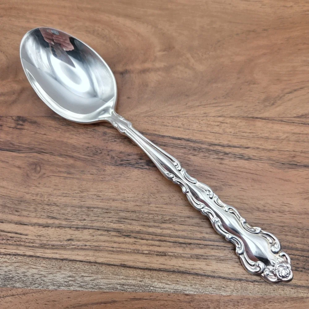 Set Of 6 Oneida Community Beethoven Silverplate Soup Spoons Betty Crocker